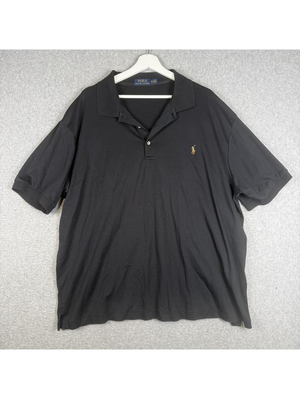 Polo Ralph Lauren Men's Size 2XB Big Black Short Sleeve Polo Shirt